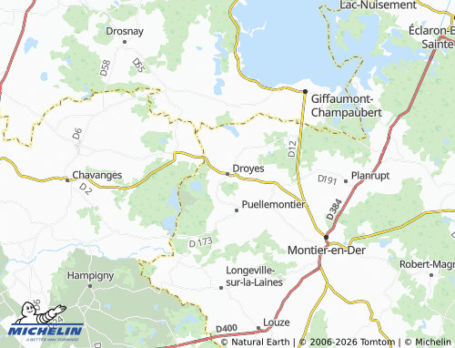 Mapa MICHELIN Droyes - ViaMichelin
