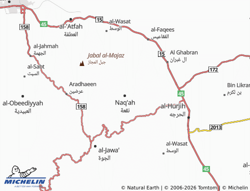 MICHELIN-Landkarte Naq'ah - ViaMichelin