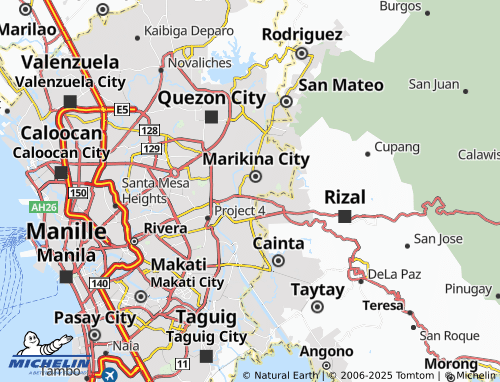 MICHELIN Santo Nino map - ViaMichelin