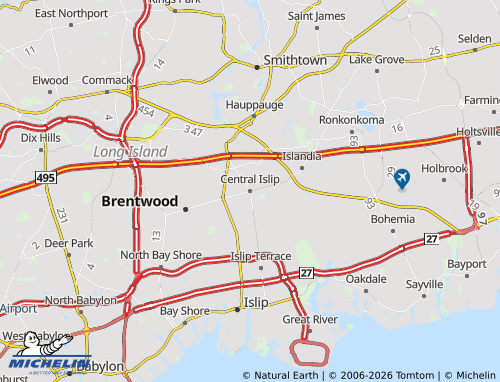 Mapa MICHELIN Central Islip - ViaMichelin