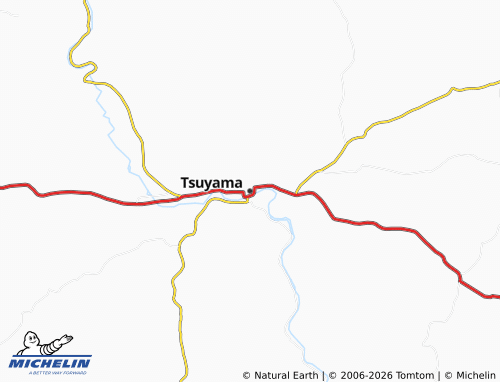 Kaart MICHELIN Tsuyama - ViaMichelin