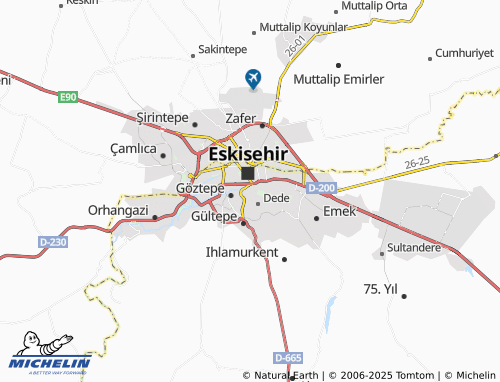 MICHELIN Cunudiye map - ViaMichelin
