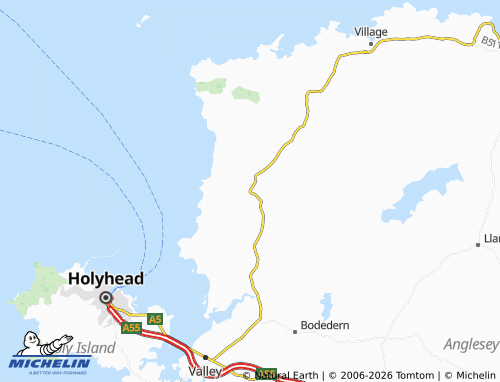 Carte MICHELIN Llanfaethlu - ViaMichelin