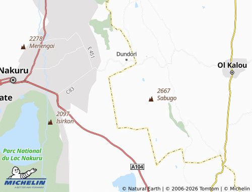 MICHELIN Nyaituga map - ViaMichelin