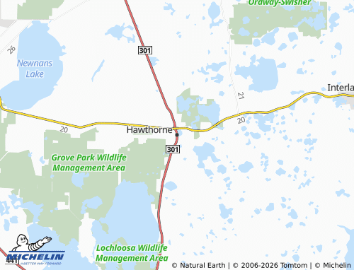 Mapa MICHELIN Hawthorne - ViaMichelin