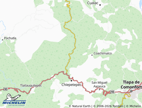 MICHELIN Cuescomapa map - ViaMichelin