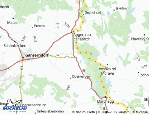 Mapa MICHELIN Zwerndorf - ViaMichelin