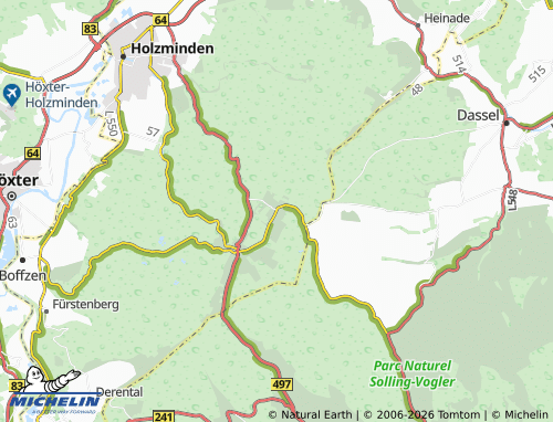 MICHELIN Silberborn map - ViaMichelin