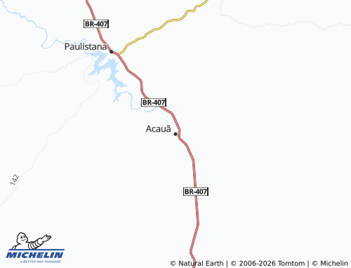 Carte MICHELIN Acauã - ViaMichelin