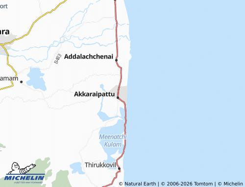 Mappa MICHELIN Akkaraipattu 01 - ViaMichelin