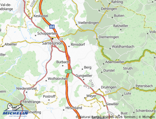 Carte MICHELIN Thal-Drulingen - ViaMichelin