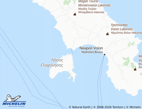 MICHELIN Elafonisos map - ViaMichelin