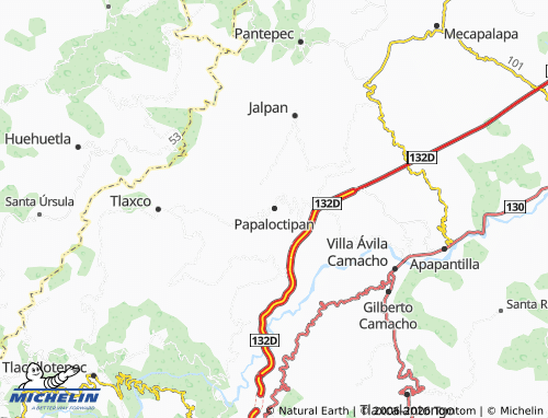 Mapa MICHELIN Papaloctipan - ViaMichelin