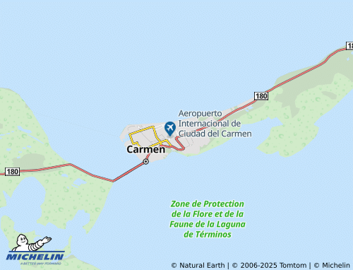 MICHELIN Isla del Carmen map - ViaMichelin