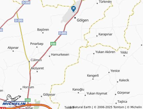 MICHELIN Büyük Salkım map - ViaMichelin