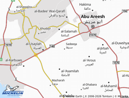 Mapa MICHELIN Sadeeqa - ViaMichelin