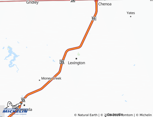 Mappa MICHELIN Lexington - ViaMichelin