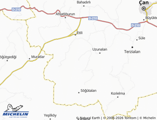 MICHELIN Dereoba map - ViaMichelin