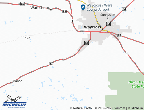 MICHELIN Wahoma map - ViaMichelin