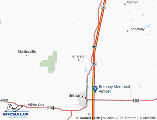 Mappa MICHELIN Jefferson - ViaMichelin
