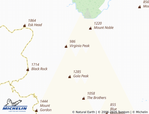 Mapa MICHELIN Virginia - ViaMichelin