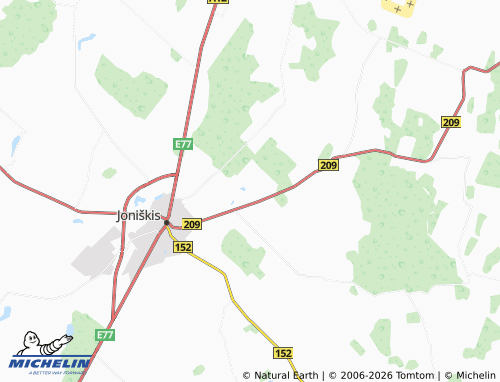 MICHELIN Bariūnai map - ViaMichelin
