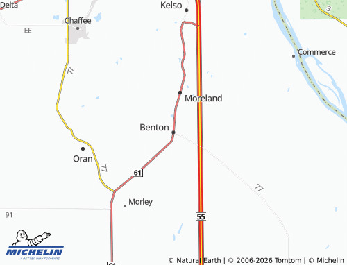 Mapa MICHELIN Benton - ViaMichelin
