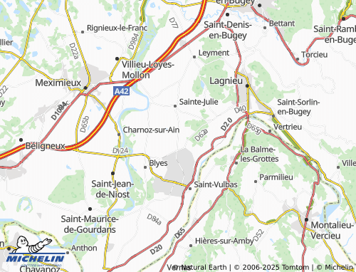 Carte MICHELIN Plaine Robert - ViaMichelin