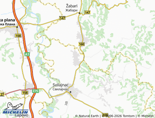 Mapa MICHELIN Kušiljevo - ViaMichelin
