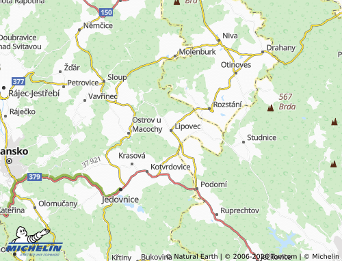 Kaart MICHELIN Lipovec - ViaMichelin