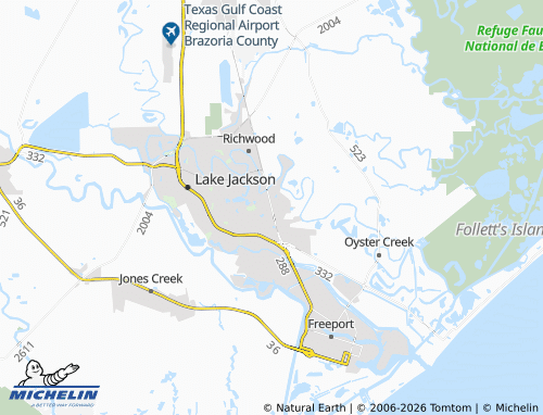 Mapa MICHELIN Clute - ViaMichelin