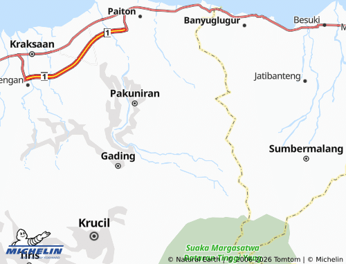 MICHELIN-Landkarte Gunggungan Kidul - ViaMichelin