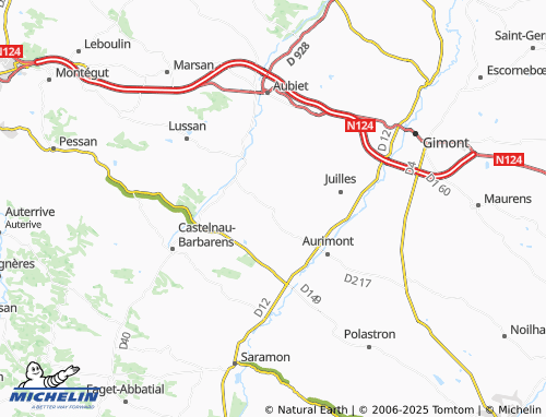 Carte MICHELIN Saint-Caprais - ViaMichelin