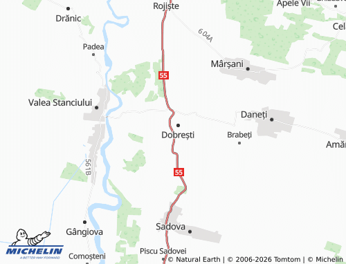 MICHELIN Toceni map - ViaMichelin