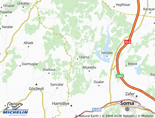 MICHELIN Ularca map - ViaMichelin