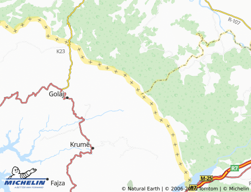 MICHELIN Vlahën map - ViaMichelin