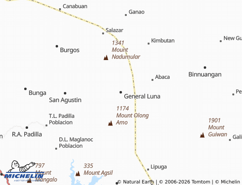MICHELIN General Luna map - ViaMichelin