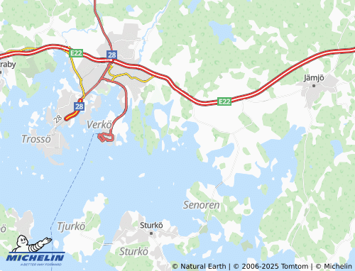 MICHELIN Torsnäs map - ViaMichelin