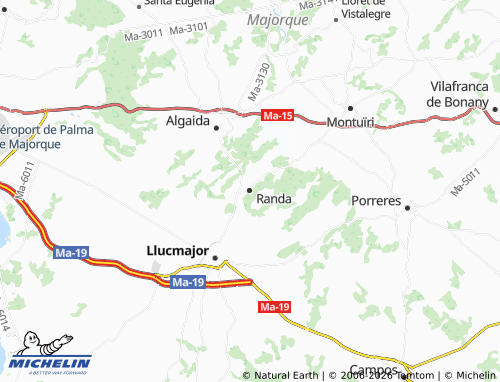 Mapa MICHELIN Randa - ViaMichelin