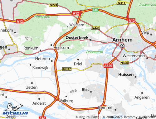Carte MICHELIN Driel - ViaMichelin
