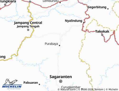 MICHELIN Purabaya map - ViaMichelin