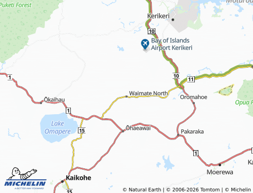 Mapa MICHELIN Waimate North - ViaMichelin