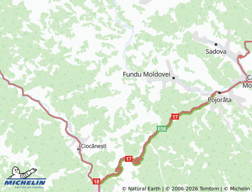 MICHELIN Smida Ungurenilor map - ViaMichelin