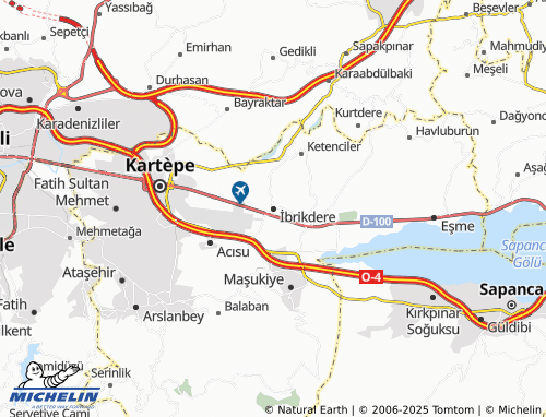 MICHELIN İbrikdere map - ViaMichelin