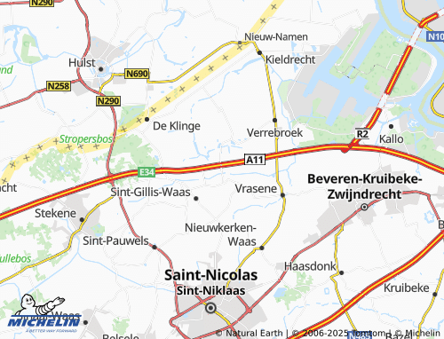 MICHELIN-Landkarte Peisels en Verre - ViaMichelin