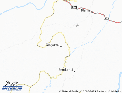 MICHELIN Gboyama map - ViaMichelin