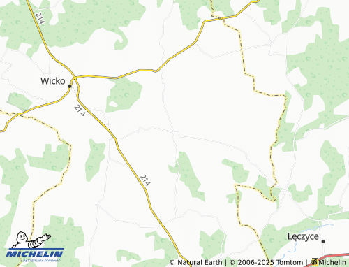 MICHELIN Łebień map - ViaMichelin