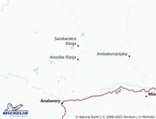 MICHELIN Anosibe Ifanja map - ViaMichelin
