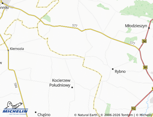 MICHELIN-Landkarte Konstantynów - ViaMichelin
