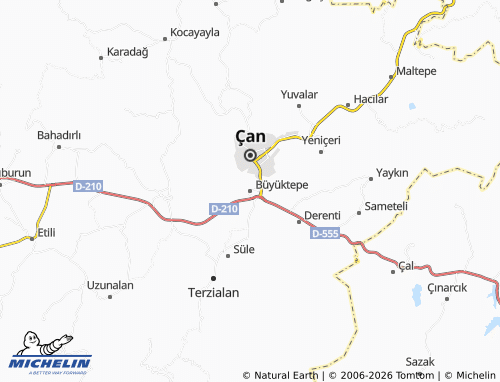 MICHELIN Büyüktepe map - ViaMichelin